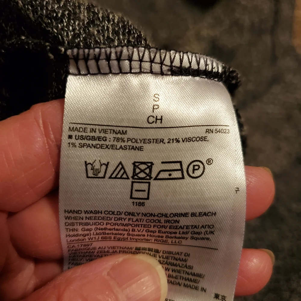 Banana Republic Black White Gray Tweeded Sleeveless Shirt - Picture 6 of 12